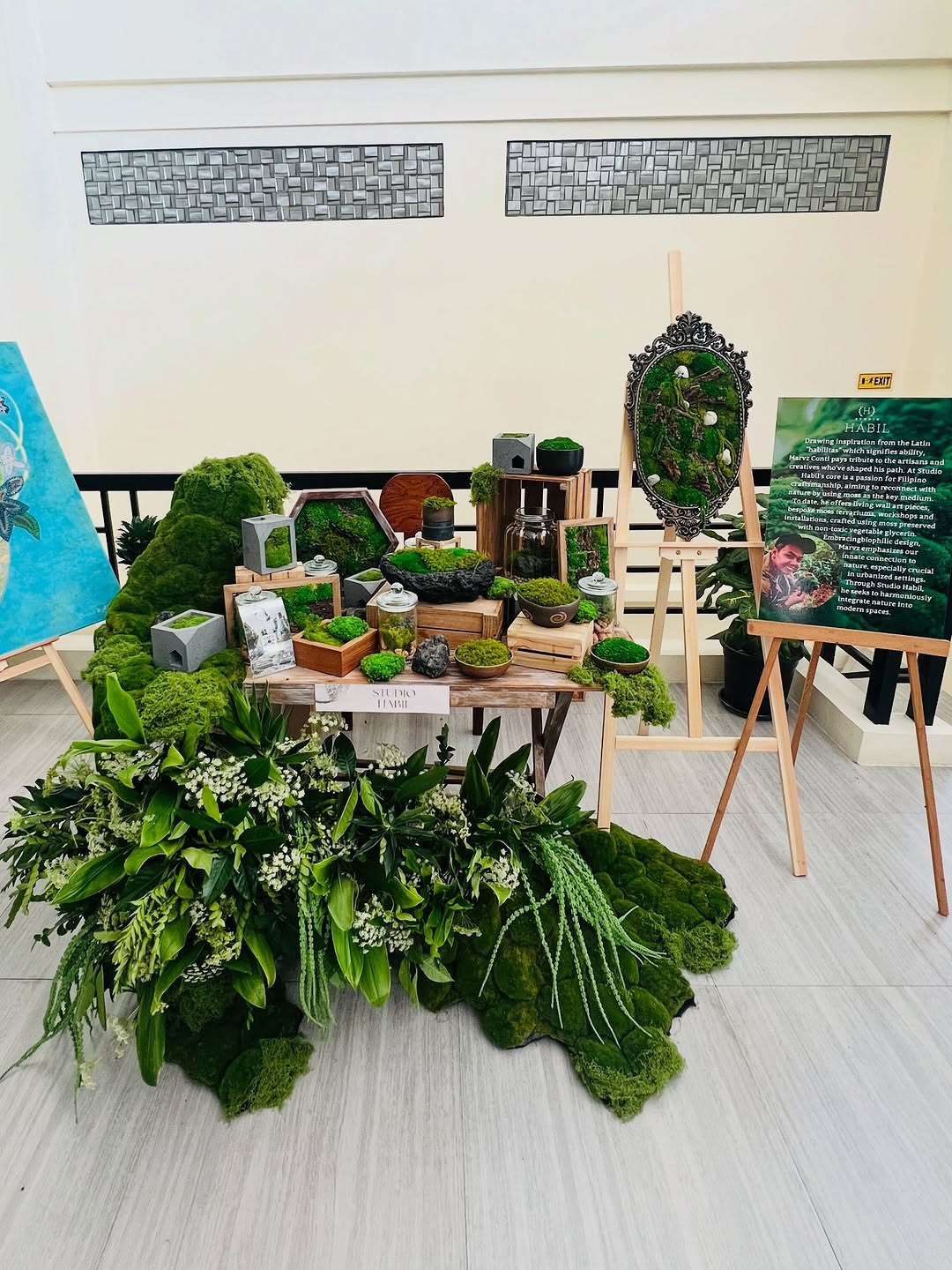 Studio Hábil exhibition display